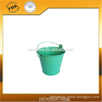 Mini Toys Tin Bucket with Metal Handle